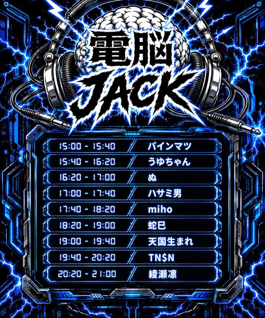 電脳JACK タイムテーブル